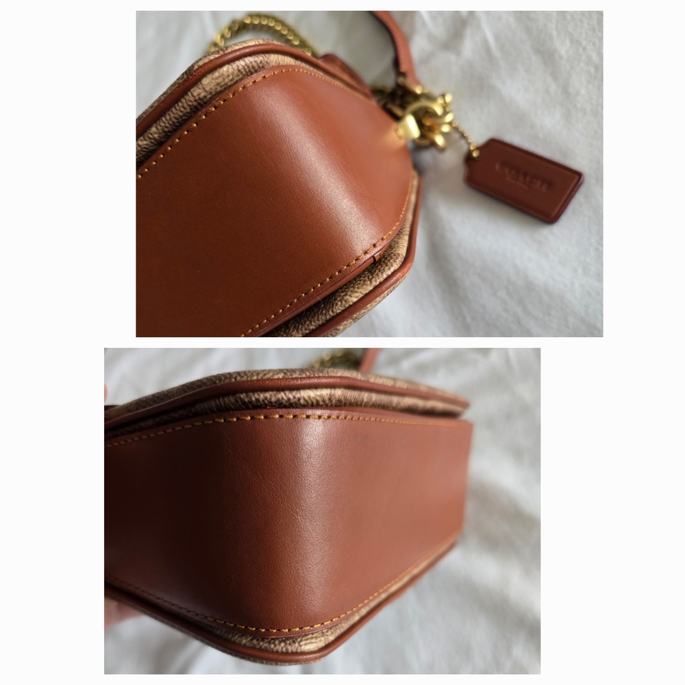 Coach Cassie 19 Crossbody โ Signature Canvas + Leather โ 3 Straps EUC - Picture 12 of 16